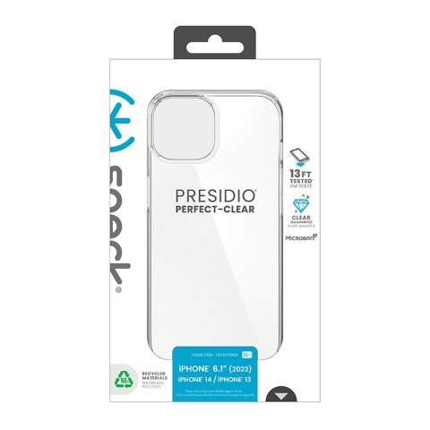 Speck Presidio Perfect-Clear - Etui iPhone 15 / iPhone 14 / iPhone 13 (Clear) Speck Presidio Perfect-Clear - Etui iPhone 15 / iPhone 14 / iPhone 13 (Clear)