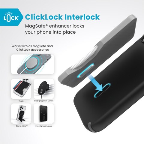 Speck Presidio2 Pro ClickLock & MagSafe - Etui iPhone 16 (Black / Slate Grey / White) Speck Presidio2 Pro ClickLock & MagSafe - Etui iPhone 16 (Black / Slate Grey / White)