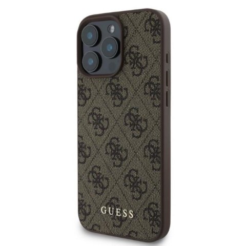 Guess 4G Classic - Etui iPhone 16 Pro (brązowy) Guess 4G Classic - Etui iPhone 16 Pro (brązowy)