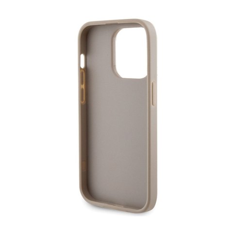 Guess 4G Strass Metal Logo - Etui iPhone 15 Pro Max (złoty) Guess 4G Strass Metal Logo - Etui iPhone 15 Pro Max (złoty)