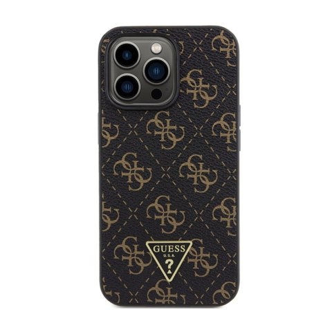 Guess 4G Triangle Metal Logo - Etui iPhone 13 Pro Max (czarny) Guess 4G Triangle Metal Logo - Etui iPhone 13 Pro Max (czarny)