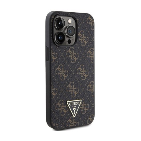 Guess 4G Triangle Metal Logo - Etui iPhone 13 Pro Max (czarny) Guess 4G Triangle Metal Logo - Etui iPhone 13 Pro Max (czarny)