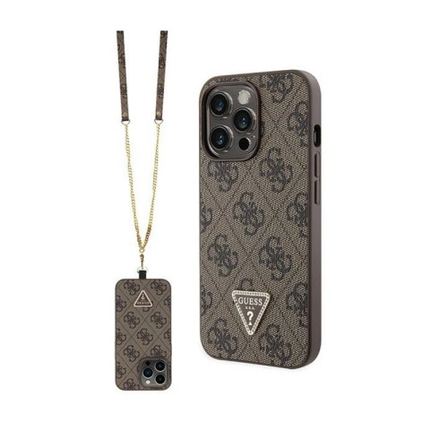 Guess Crossbody 4G Metal Logo - Etui iPhone 13 Pro (brązowy) Guess Crossbody 4G Metal Logo - Etui iPhone 13 Pro (brązowy)