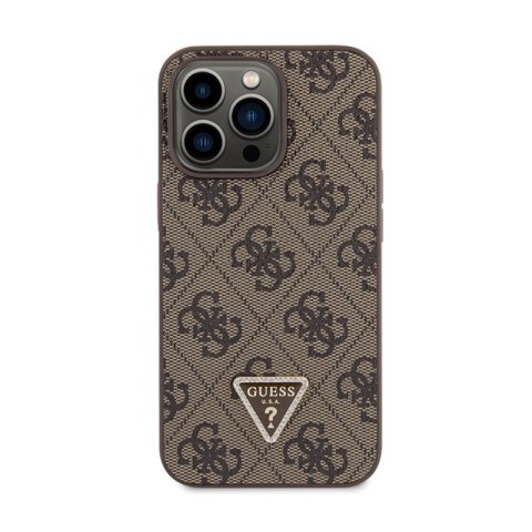 Guess Crossbody 4G Metal Logo - Etui iPhone 13 Pro (brązowy) Guess Crossbody 4G Metal Logo - Etui iPhone 13 Pro (brązowy)