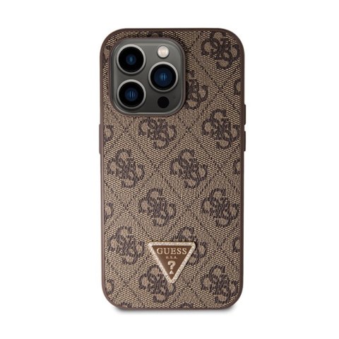 Guess Crossbody 4G Metal Logo - Etui iPhone 15 Pro (brązowy) Guess Crossbody 4G Metal Logo - Etui iPhone 15 Pro (brązowy)