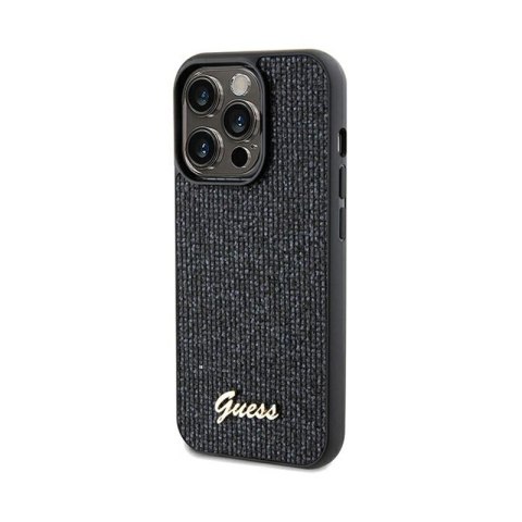 Guess Disco Metal Script - Etui iPhone 13 Pro Max (czarny) Guess Disco Metal Script - Etui iPhone 13 Pro Max (czarny)