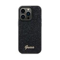 Guess Disco Metal Script - Etui iPhone 13 Pro Max (czarny)
