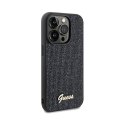 Guess Disco Metal Script - Etui iPhone 13 Pro Max (czarny)
