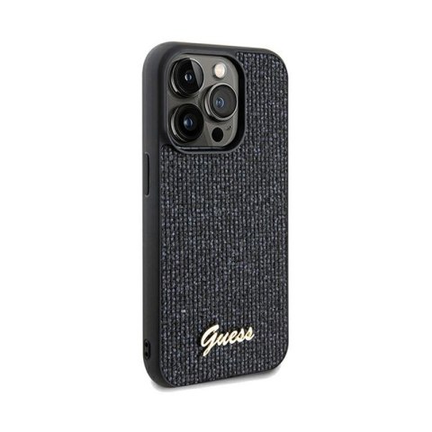 Guess Disco Metal Script - Etui iPhone 13 Pro Max (czarny) Guess Disco Metal Script - Etui iPhone 13 Pro Max (czarny)