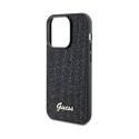 Guess Disco Metal Script - Etui iPhone 13 Pro Max (czarny)
