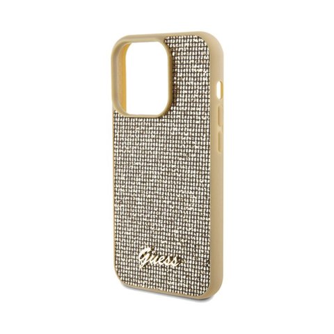 Guess Disco Metal Script - Etui iPhone 14 Pro Max (złoty) Guess Disco Metal Script - Etui iPhone 14 Pro Max (złoty)