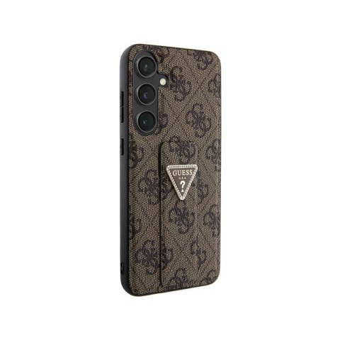 Guess Grip Stand 4G Triangle Strass Logo - Etui Samsung Galaxy S24+ (brązowy) Guess Grip Stand 4G Triangle Strass Logo - Etui Samsung Galaxy S24+ (brązowy)