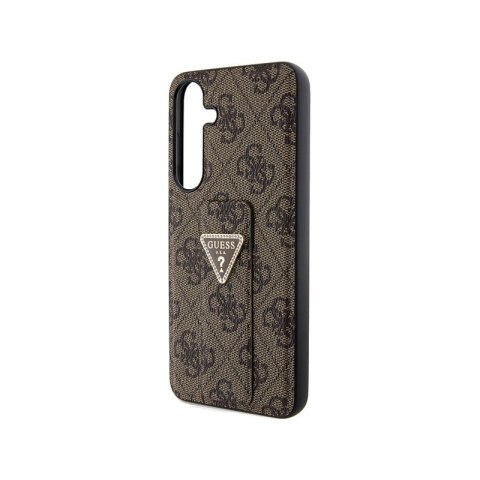 Guess Grip Stand 4G Triangle Strass Logo - Etui Samsung Galaxy S24+ (brązowy) Guess Grip Stand 4G Triangle Strass Logo - Etui Samsung Galaxy S24+ (brązowy)