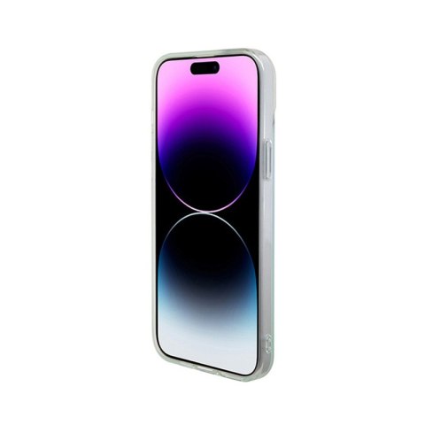 Guess IML Iridescent MagSafe - Etui iPhone 15 Plus (turkusowy) Guess IML Iridescent MagSafe - Etui iPhone 15 Plus (turkusowy)
