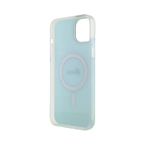 Guess IML Iridescent MagSafe - Etui iPhone 15 Plus (turkusowy) Guess IML Iridescent MagSafe - Etui iPhone 15 Plus (turkusowy)