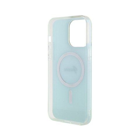 Guess IML Iridescent MagSafe - Etui iPhone 15 Pro (turkusowy) Guess IML Iridescent MagSafe - Etui iPhone 15 Pro (turkusowy)