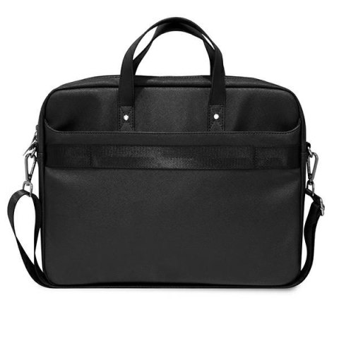 Guess Saffiano Triangle Logo Computer Bag - Torba na notebooka 16" (czarny) Guess Saffiano Triangle Logo Computer Bag - Torba na notebooka 16" (czarny)