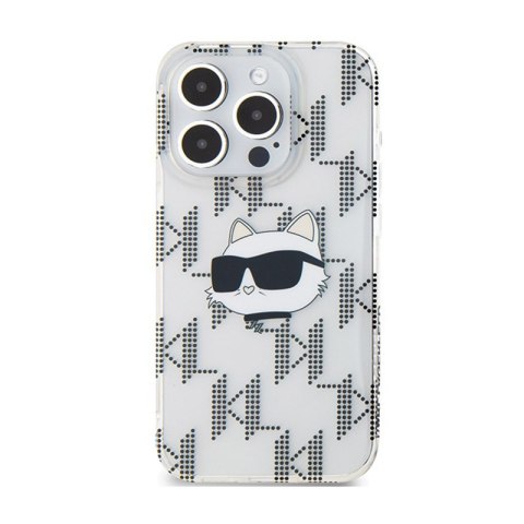 Karl Lagerfeld IML Choupette Head & Monogram - Etui iPhone 15 Pro Max (przezroczysty) Karl Lagerfeld IML Choupette Head & Monogram - Etui iPhone 15 Pro Max (przezroczysty)