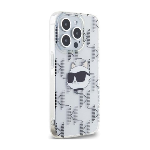 Karl Lagerfeld IML Choupette Head & Monogram - Etui iPhone 15 Pro Max (przezroczysty) Karl Lagerfeld IML Choupette Head & Monogram - Etui iPhone 15 Pro Max (przezroczysty)
