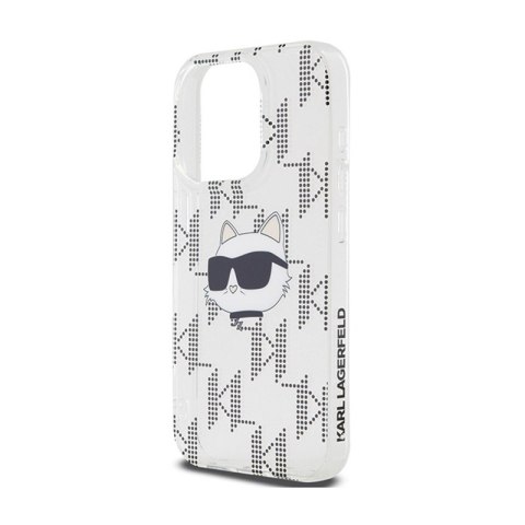 Karl Lagerfeld IML Choupette Head & Monogram - Etui iPhone 15 Pro Max (przezroczysty) Karl Lagerfeld IML Choupette Head & Monogram - Etui iPhone 15 Pro Max (przezroczysty)