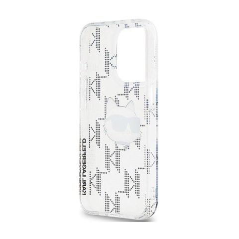 Karl Lagerfeld IML Choupette Head & Monogram - Etui iPhone 15 Pro Max (przezroczysty) Karl Lagerfeld IML Choupette Head & Monogram - Etui iPhone 15 Pro Max (przezroczysty)