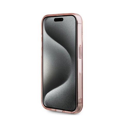 Karl Lagerfeld IML Choupette Head & Monogram - Etui iPhone 15 Pro Max (różowy) Karl Lagerfeld IML Choupette Head & Monogram - Etui iPhone 15 Pro Max (różowy)