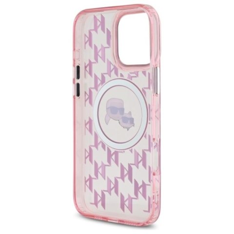 Karl Lagerfeld IML Monogram Karl & Choupette Head MagSafe - Etui iPhone 16 Pro (różowy) Karl Lagerfeld IML Monogram Karl & Choupette Head MagSafe - Etui iPhone 16 Pro (różowy)