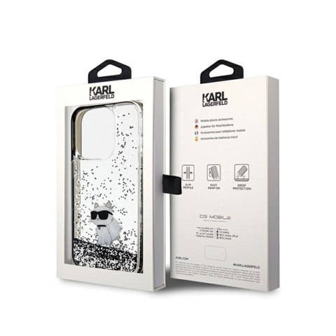 Karl Lagerfeld Liquid Glitter Choupette - Etui iPhone 14 Pro (przezroczysty) Karl Lagerfeld Liquid Glitter Choupette - Etui iPhone 14 Pro (przezroczysty)