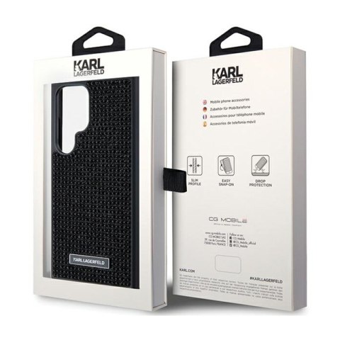 Karl Lagerfeld Rhinestone Metal Logo - Etui Samsung Galaxy S24 Ultra (czarny) Karl Lagerfeld Rhinestone Metal Logo - Etui Samsung Galaxy S24 Ultra (czarny)