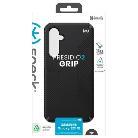 Speck Presidio2 Grip - Etui Samsung Galaxy S23 FE (Black/Black/White) Speck Presidio2 Grip - Etui Samsung Galaxy S23 FE (Black/Black/White)