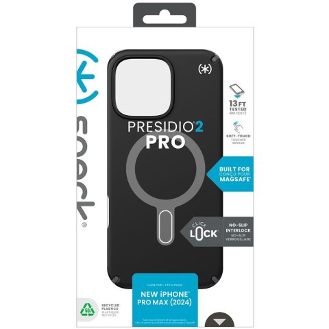 Speck Presidio2 Pro ClickLock & MagSafe - Etui iPhone 16 Pro Max (Black / Slate Grey / White) Speck Presidio2 Pro ClickLock & MagSafe - Etui iPhone 16 Pro Max (Black / Slate Grey / White)