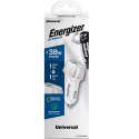Energizer Ultimate - Ładowarka samochodowa USB-C & USB-A 38W PD + QC3.0 (Biały / Srebrny)