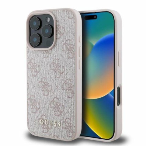 Guess 4G Classic - Etui iPhone 16 Pro (różowy) Guess 4G Classic - Etui iPhone 16 Pro (różowy)