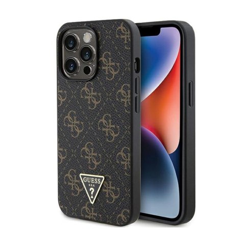 Guess 4G Triangle Metal Logo - Etui iPhone 13 Pro (czarny) Guess 4G Triangle Metal Logo - Etui iPhone 13 Pro (czarny)