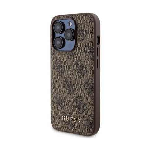 Guess Bundle Pack MagSafe 4G Metal Gold Logo - Zestaw etui + Power Bank 5000mAh MagSafe iPhone 15 Pro Max (brązowy) Guess Bundle Pack MagSafe 4G Metal Gold Logo - Zestaw etui + Power Bank 5000mAh MagSafe iPhone 15 Pro Max (brązowy)