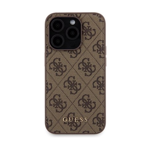 Guess Bundle Pack MagSafe 4G Metal Gold Logo - Zestaw etui + Power Bank 5000mAh MagSafe iPhone 15 Pro Max (brązowy) Guess Bundle Pack MagSafe 4G Metal Gold Logo - Zestaw etui + Power Bank 5000mAh MagSafe iPhone 15 Pro Max (brązowy)