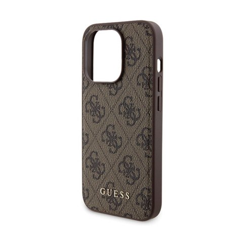 Guess Bundle Pack MagSafe 4G Metal Gold Logo - Zestaw etui + Power Bank 5000mAh MagSafe iPhone 15 Pro Max (brązowy) Guess Bundle Pack MagSafe 4G Metal Gold Logo - Zestaw etui + Power Bank 5000mAh MagSafe iPhone 15 Pro Max (brązowy)