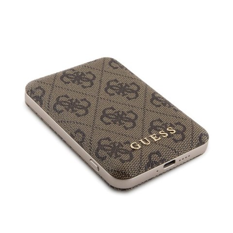 Guess Bundle Pack MagSafe 4G Metal Gold Logo - Zestaw etui + Power Bank 5000mAh MagSafe iPhone 15 Pro Max (brązowy) Guess Bundle Pack MagSafe 4G Metal Gold Logo - Zestaw etui + Power Bank 5000mAh MagSafe iPhone 15 Pro Max (brązowy)