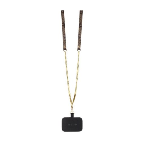 Guess Crossbody 4G Metal Logo - Etui iPhone 15 Plus (brązowy) Guess Crossbody 4G Metal Logo - Etui iPhone 15 Plus (brązowy)