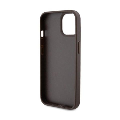 Guess Crossbody 4G Metal Logo - Etui iPhone 15 Plus (brązowy) Guess Crossbody 4G Metal Logo - Etui iPhone 15 Plus (brązowy)