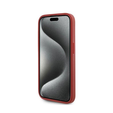 Karl Lagerfeld Diagonal Quilted Script - Etui iPhone 15 Pro Max (czerwony) Karl Lagerfeld Diagonal Quilted Script - Etui iPhone 15 Pro Max (czerwony)