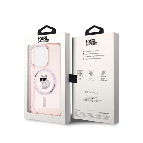 Karl Lagerfeld IML Choupette MagSafe - Etui iPhone 14 Pro Max (różowy) Karl Lagerfeld IML Choupette MagSafe - Etui iPhone 14 Pro Max (różowy)