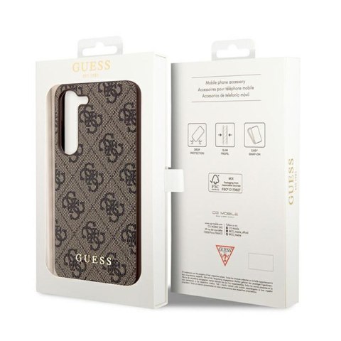Guess 4G Charms Collection - Etui Samsung Galaxy A35 5G (brązowy) Guess 4G Charms Collection - Etui Samsung Galaxy A35 5G (brązowy)