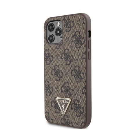 Guess Crossbody 4G Metal Logo - Etui iPhone 12 / iPhone 12 Pro (brązowy) Guess Crossbody 4G Metal Logo - Etui iPhone 12 / iPhone 12 Pro (brązowy)