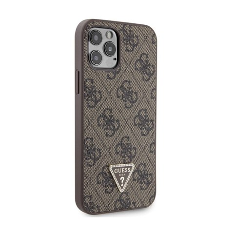 Guess Crossbody 4G Metal Logo - Etui iPhone 12 / iPhone 12 Pro (brązowy) Guess Crossbody 4G Metal Logo - Etui iPhone 12 / iPhone 12 Pro (brązowy)