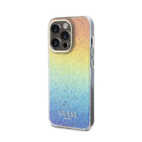Guess IML Faceted Mirror Disco Iridescent - Etui iPhone 15 Pro (Iridescent) Guess IML Faceted Mirror Disco Iridescent - Etui iPhone 15 Pro (Iridescent)