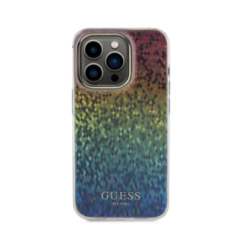 Guess IML Faceted Mirror Disco Iridescent - Etui iPhone 15 Pro (Iridescent) Guess IML Faceted Mirror Disco Iridescent - Etui iPhone 15 Pro (Iridescent)
