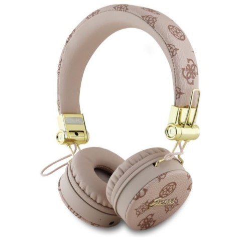 Guess Peony Script Round Shape - Bezprzewodowe słuchawki nauszne Bluetooth ENC (brązowy) Guess Peony Script Round Shape - Bezprzewodowe słuchawki nauszne Bluetooth ENC (brązowy)