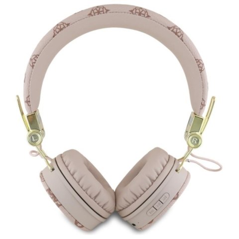 Guess Peony Script Round Shape - Bezprzewodowe słuchawki nauszne Bluetooth ENC (brązowy) Guess Peony Script Round Shape - Bezprzewodowe słuchawki nauszne Bluetooth ENC (brązowy)