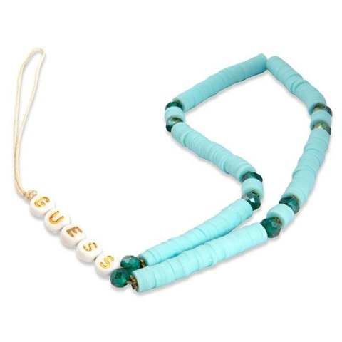 Guess Phone Strap Beads Heishi - Zawieszka do telefonu 25 cm (Blue) Guess Phone Strap Beads Heishi - Zawieszka do telefonu 25 cm (Blue)